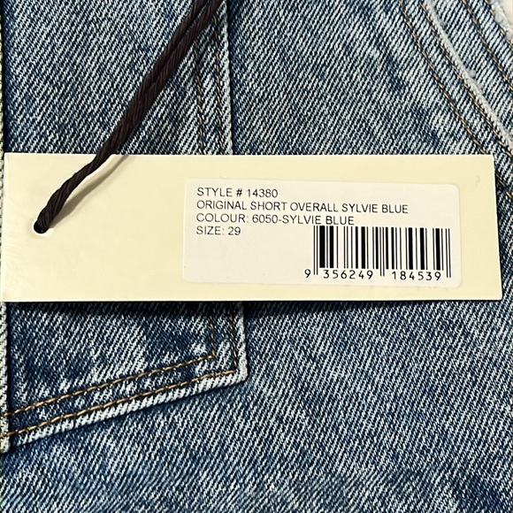 Rollas Original Short Overalls Denim Distressed - Picture 11 of 11